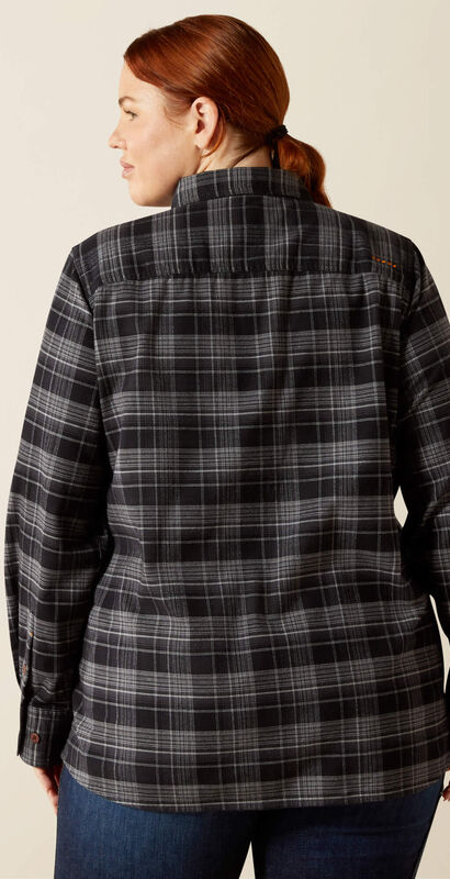 Rebar Flannel DuraStretch Work Shirt Back Plus